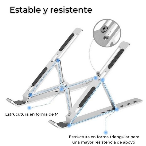 Soporte ergonómico para portátil ajustable