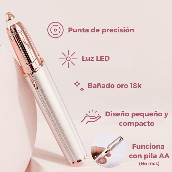 Depiladora facial con luz