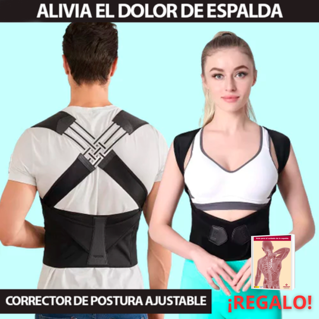 Corrector de Postura AlignePro + Ebook Cuidado de la Espalda ¡REGALO!