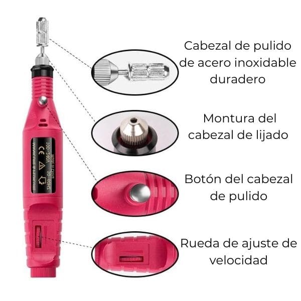 Set profesional limador de uñas