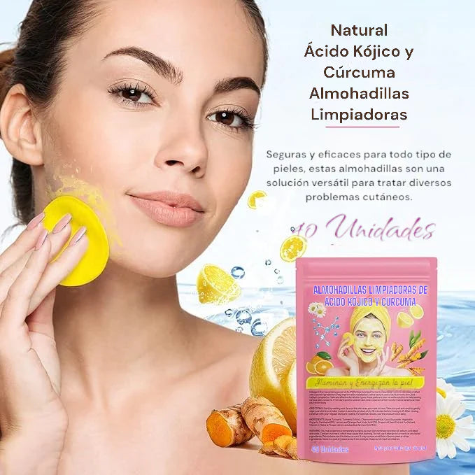 Almohadillas de Ácido Kójico y Cúrcuma - Bellezia Luxe