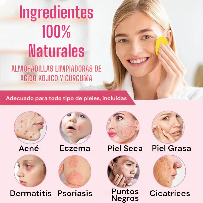 Almohadillas de Ácido Kójico y Cúrcuma - Bellezia Luxe